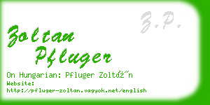 zoltan pfluger business card